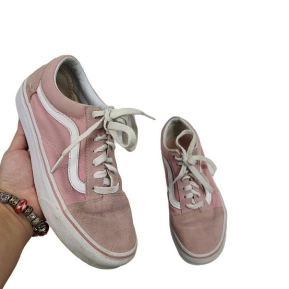 Vans Low Top Pink & White Unisex Sneakers